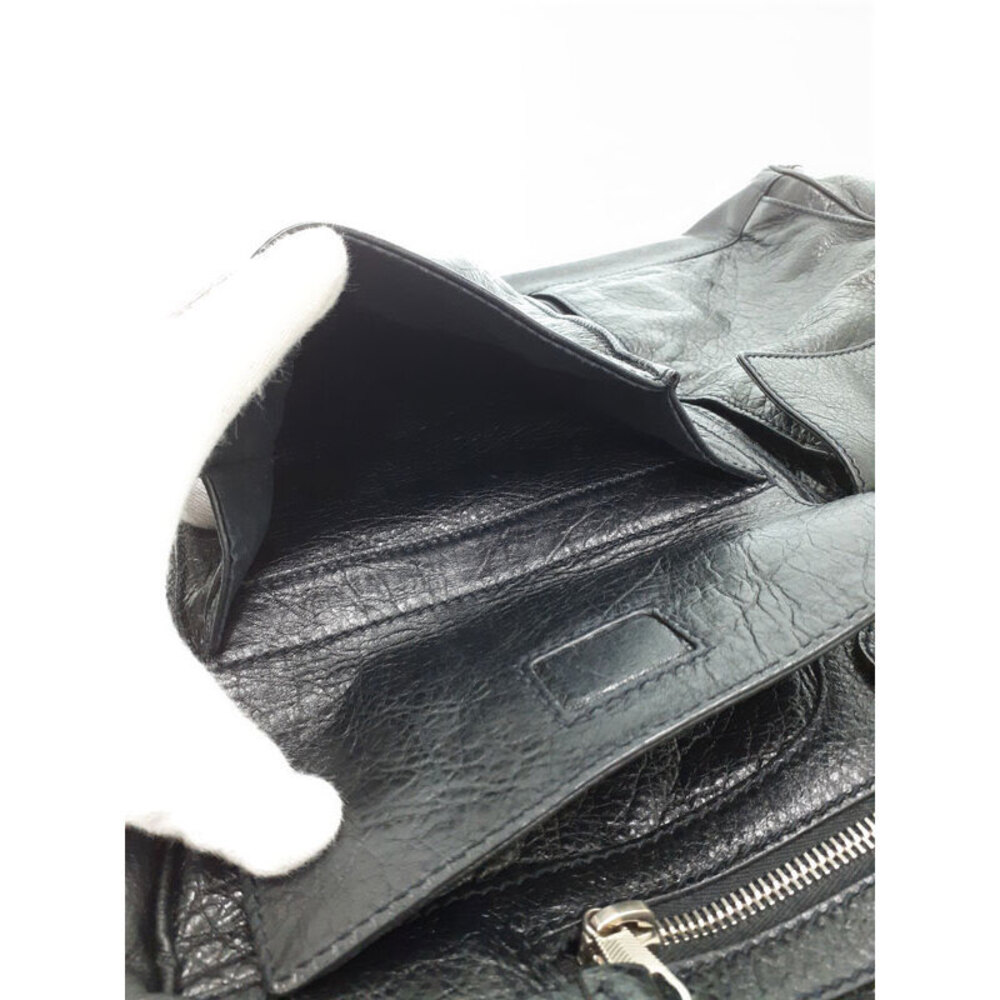 Balenciaga Cube Pocket Shoulder Bag black distressed leather - Picture 5 of 9